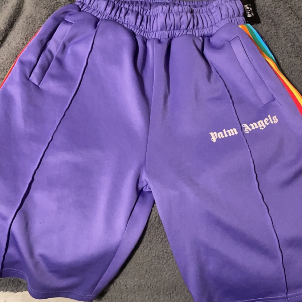 Palm Angels Shorts - New Men | Color: Purple |